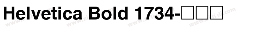 Helvetica Bold 1734字体转换